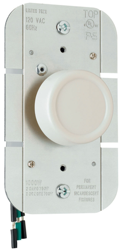 Discontinued | Rotary R Series Dimmer, Light Almond | Recommended sub R600LAV