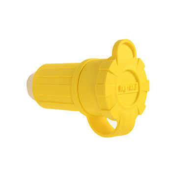 20A, 125V Watertight Straight Blade Connector, Yellow