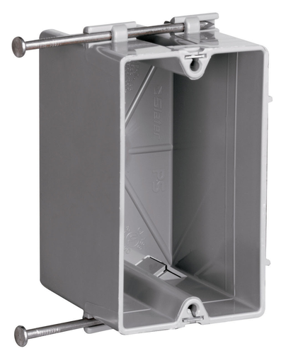 Pass & Seymour S122S50 Deep Wood and Steel Stud Bracket Box with Quick/Click Pass & Seymour S122S50 Deep Wood and Steel Stud Bracket Box with Quick/Click