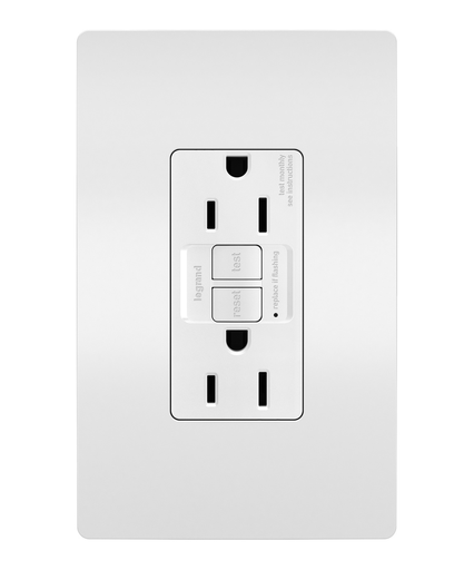 radiant® Spec-Grade 15A Tamper-Resistant Self-Test GFCI Receptacle