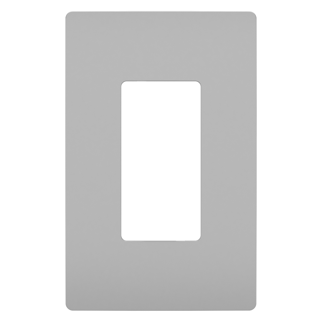 Pass & Seymour RWP26GRY 1Gang Screwless Wall Plate, Radiant® Gray