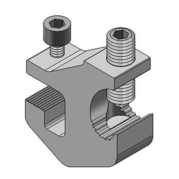 Product image for Cablofil P087800 A-A840-01-ZN PW Ladder Cable Tray Ground Clamp, Aluminum, Tin-Plated
