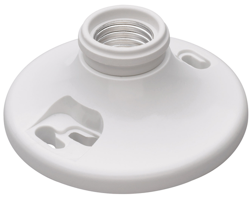 Phenolic Medium Base Lampholder 4-Terminal 250V, White
