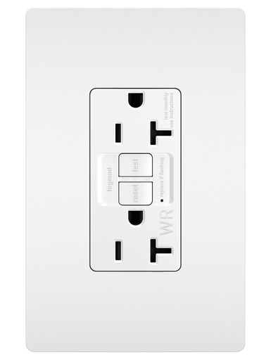 radiant® 20A Tamper-Resistant Outdoor Self-Test GFCI Outlet (NAFTA-Compliant)