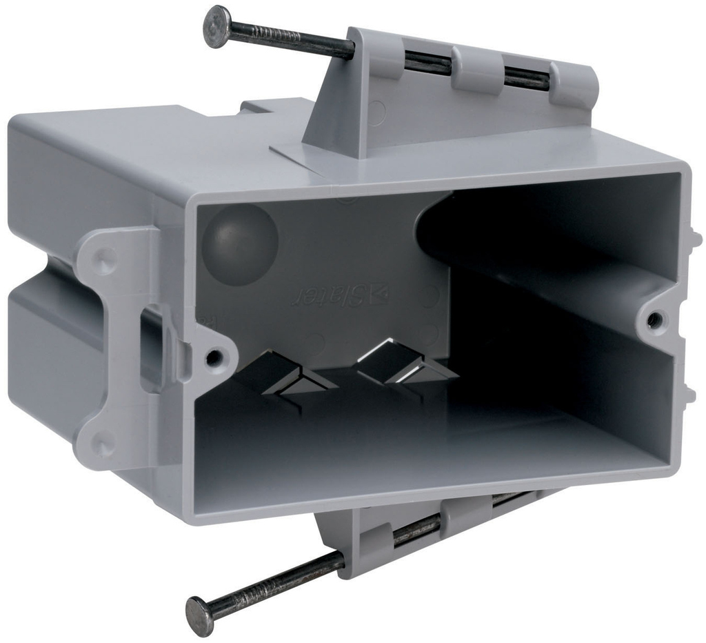 Pass & Seymour PH122R 1Gang Switch & Outlet Box, Horizontal, Captive