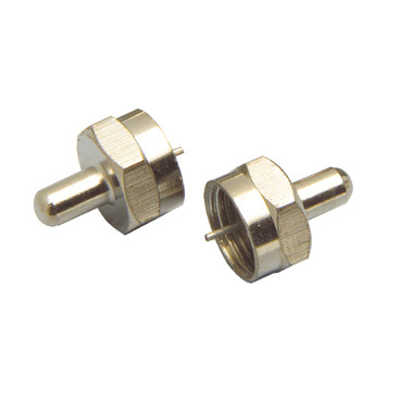 Product image for On-Q 364412-01 75 Ohm Brass RG6 Coaxial Video Terminator
