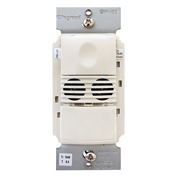 Product image for Wattstopper DW-100-LA 120/277 VAC Light Almond Dual Technology Wall Switch Occupancy Sensor