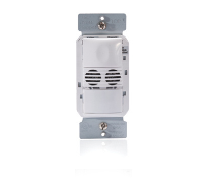 Product image for Wattstopper DW-100-W 120/277 VAC White Dual Technology Wall Switch Occupancy Sensor