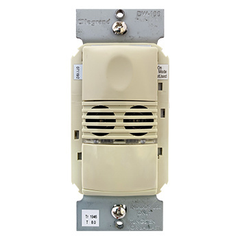 Product image for Wattstopper DW-100-I 120/277 VAC Ivory Dual Technology Wall Switch Occupancy Sensor