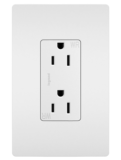 Product image for P&S 885TRWRWCC8 WR DECO RECP 15A/25