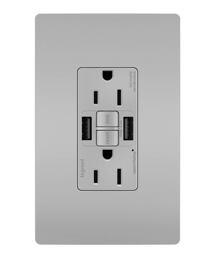 P&S 1597TRUSBAAGRY SELF-TEST GFCI R Product image for P&S 1597TRUSBAAGRY SELF-TEST GFCI R