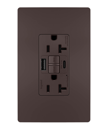 Product image for P&S 2097TRUSBACDBC4 SELF-TEST GFCI