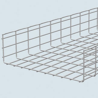 Product image for Cablofil CF150/300GC 6" Deep Wire Mesh Cable Tray, 12" Width x 10ft Length, Hot Dipped Galvanized Finish