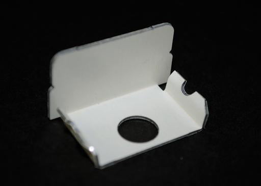 Product image for Wiremold WH2010B White Steel Blank End Fitting