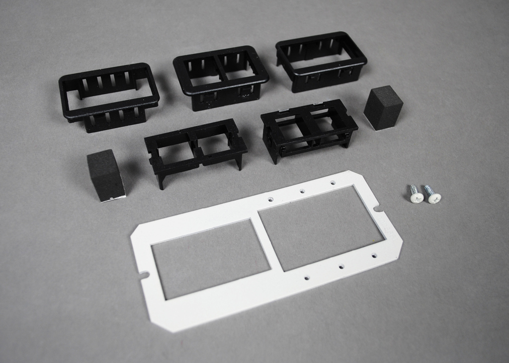 Product image for Wiremold 6MAAP2A 1-1/2-Gang Extron Electronic Map Poke-Through Device Plate