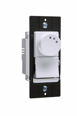Product image for Pass & Seymour DRDH163-PWV De-Hummer 3-Speed Preset Fan Speed Control, 1.6A/3way/Single Pole - White