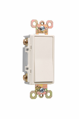 Product image for Pass & Seymour 2624-LA Four-way, Back and Side Wire, Decorator Switch, 20 amps, 120/277V - Light Almond
