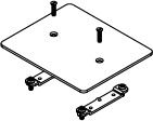 Product image for LCAN 430AL SINGLE BLANKING PLATE-AL