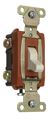 Product image for Pass & Seymour PS372030-W Canadian 3way Switch, Back & Side Wire, 20A 347V - White