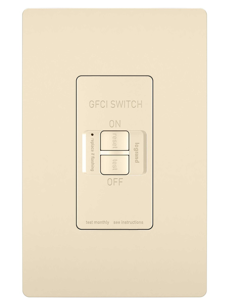 Mayer-DDS-radiant® Dead Front 20A Duplex Self-Test GFCI Receptacles with SafeLock® Protection, Light Almond-1