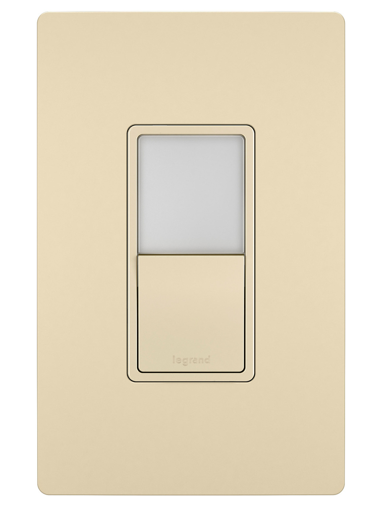 Product image for Pass & Seymour NTL-873ICC6 15A 120V Single Pole/3-Way Switch w/ LED Night Light - Ivory