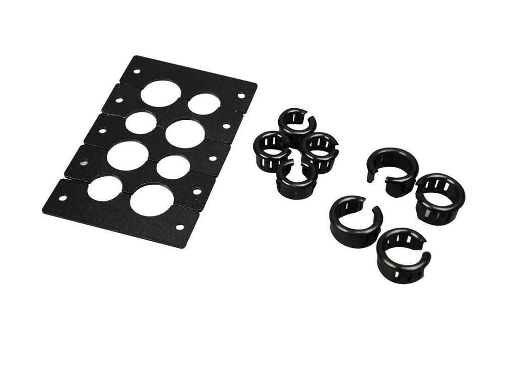 Product image for Wiremold AV9014BK Cable Kit, 8 Openings (4 small and 4 large)