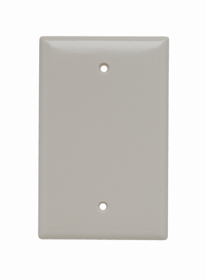 Product image for Pass & Seymour SPJ13-LA 1-Gang Blank Light Almond Smooth Thermoset Plastic Junior-Jumbo Wallplate