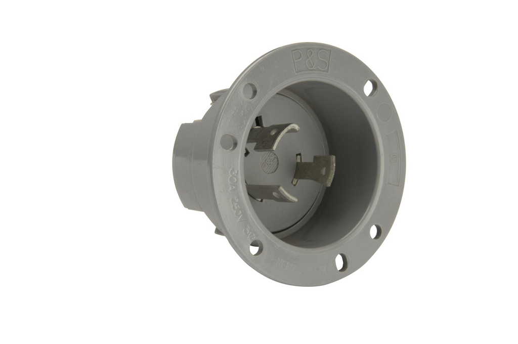 Product image for TRNLK FLANGED INLET 3W 30A 3P 250V