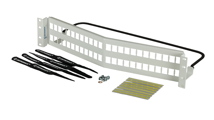Product image for ORTR PSAHJU48-W 48PORT PNL,ANGL HDJ