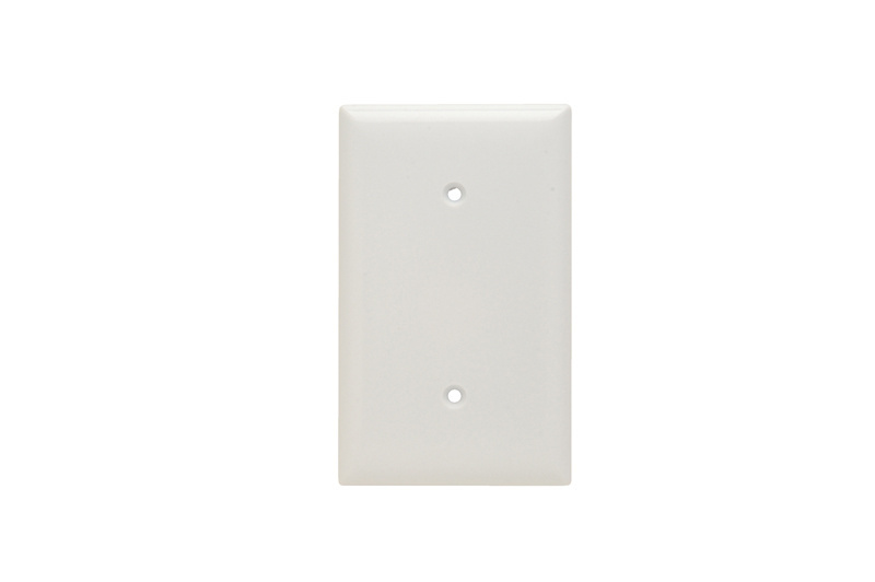 Product image for Pass & Seymour SP14-W 1Gang Wall Plate, Blank, Strap Mount, Standard - White