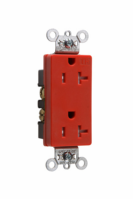 Product image for P&S TR26362RED TR DECO RECEP 20A 12