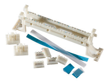 Product image for Ortronics OR-110ABC5E050 110C4/110C5 Connecting Block Category 5E 50-Pair Block Polycarbonate Cross Connect Terminal Block