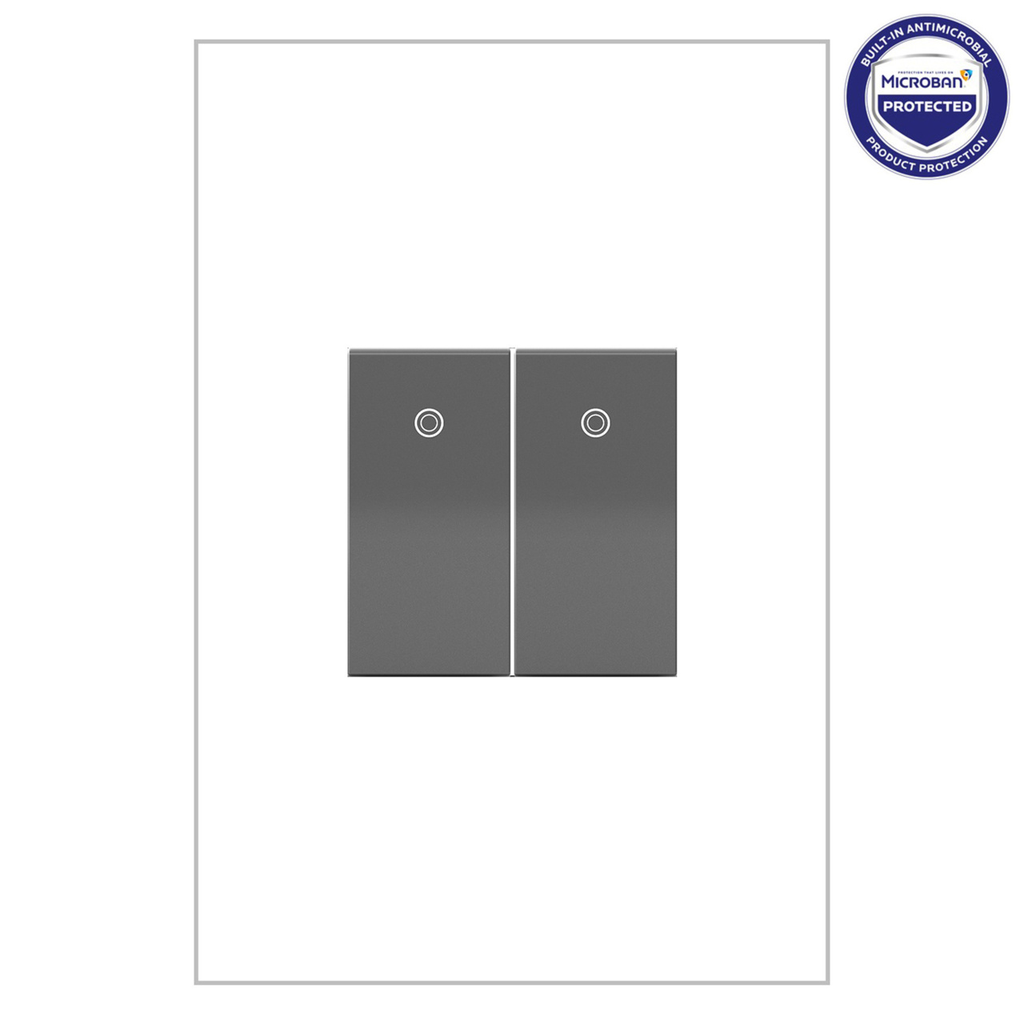 Product image for Pass & Seymour ASPD1531-M4 15A 120V Single Pole/3-Way 1-Module Paddle Switch - Magnesium