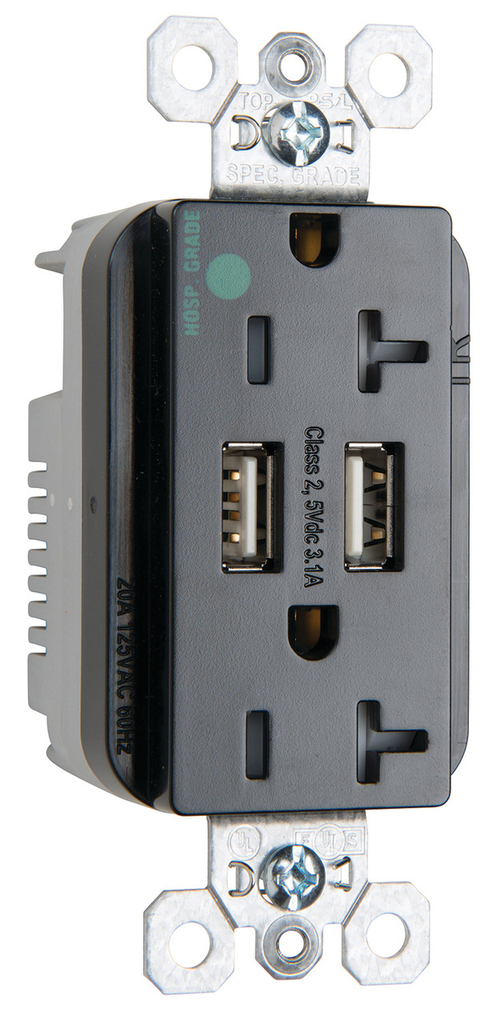 Product image for P&S TR8300HUSBBK DUP REC 20A TR HG