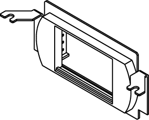 Product image for Wiremold RFB4-LPB Steel Recessed Floor Box Communication Bracket with Low Profile Adapter