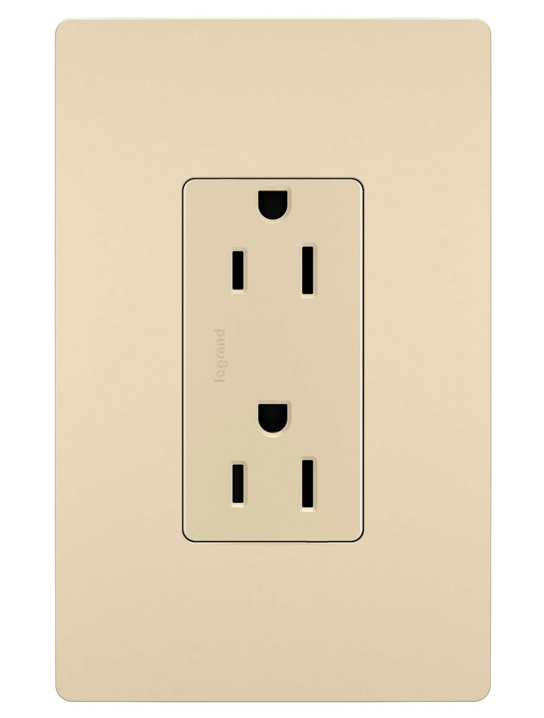 Mayer-DDS-radiant® Tamper-Resistant Outlet, Ivory-1