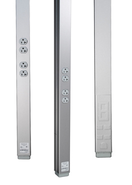 Product image for Wiremold 25DTP-E10 5 Inch 10 Foot Ivory Steel Tele-Power Pole Extender