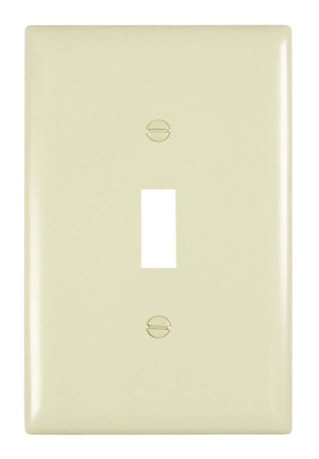 Product image for Pass & Seymour TPJ1-GRY 1Gang Wall Plate, Toggle Switch, Nylon, Jumbo - Gray