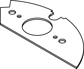 Product image for LCAN CRFB-SR1-2 1.39IN DEVICE PLATE