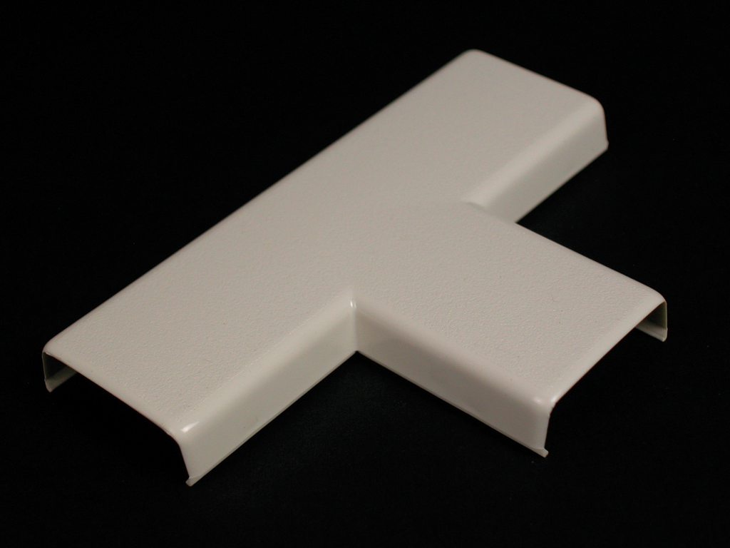 Product image for Wiremold 815 4-1/8 x 2-3/4" Ivory Non-Metallic 1-Channel Raceway Tee
