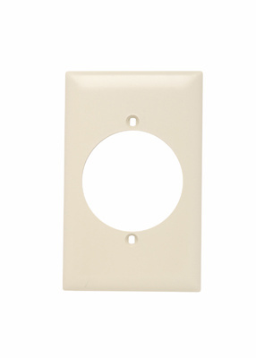 Product image for Pass & Seymour TP724-I 1Gang Wall Plate, 2.156" Power Outlet Receptacle, Nylon, Standard - Ivory