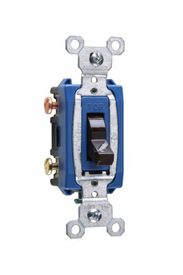 Product image for Pass & Seymour CS15AC3 Commercial 3Way Switch, Side Wire, 15Amp 120/277Volt, Brown