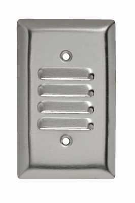 Product image for Pass & Seymour SS771 1Gang Wall Plate, Horizontal Louver, Standard - 302/304 Stainless Steel