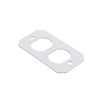 Product image for Wiremold 8DP 1-Gang Poke-Through Duplex Plate
