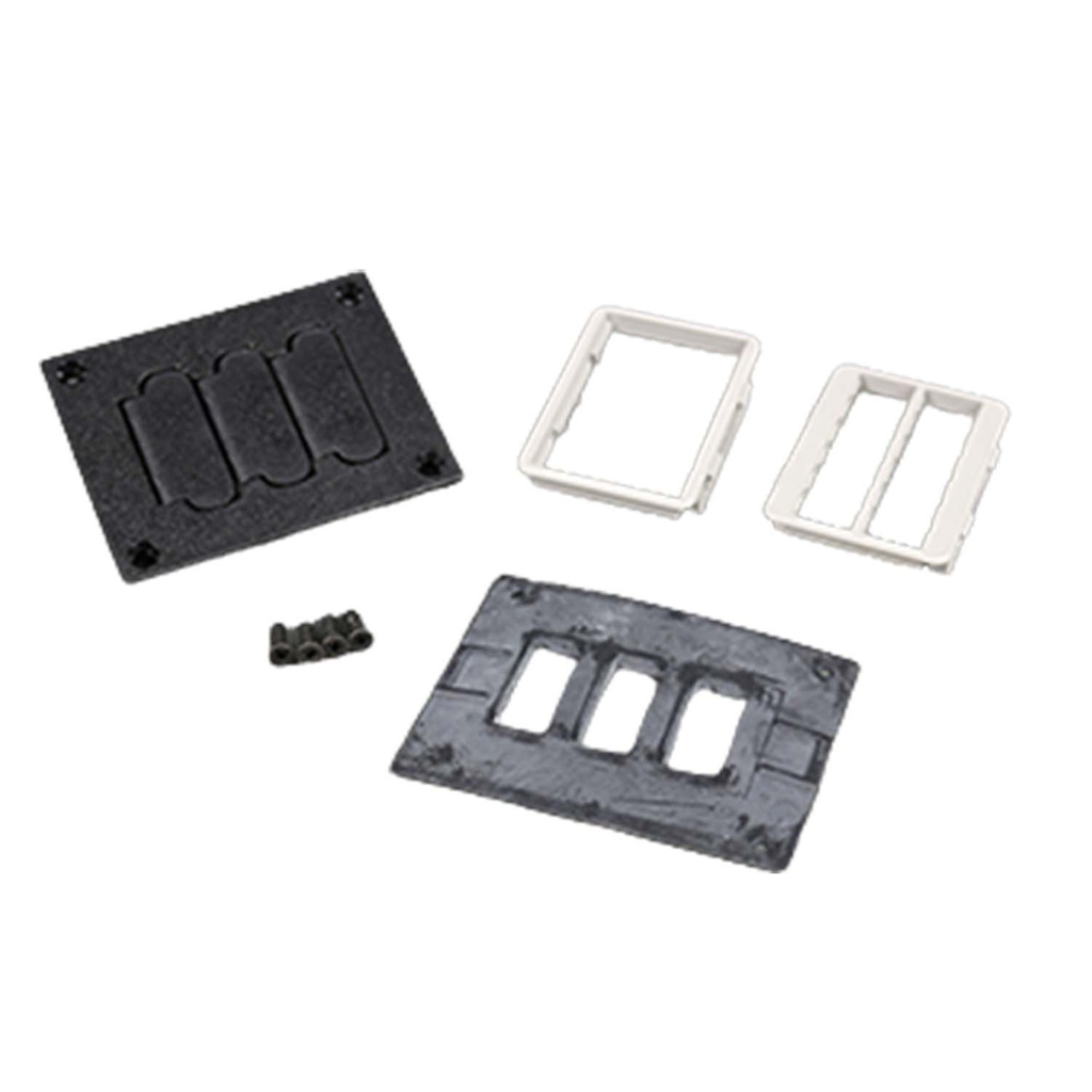 Product image for Wiremold 829PFLRT-BRN Communications Cover Plate