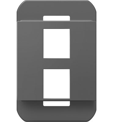 Product image for Pass & Seymour AC2PFM1 2-Port Frame - Magnesium