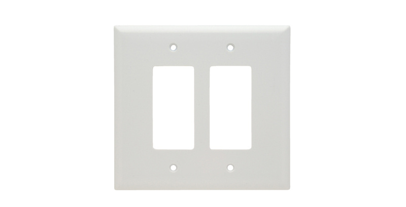 Product image for Pass & Seymour SPO262-W 2Gang Wall Plate, Decorator, Jumbo - White