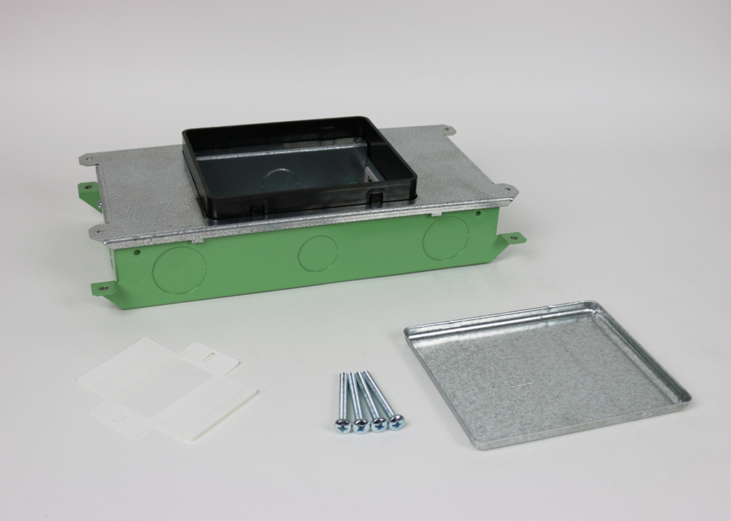 Product image for Wiremold RFB2-OG 2-Gang 50.2 In? Steel Rectangular Recessed Floor Box