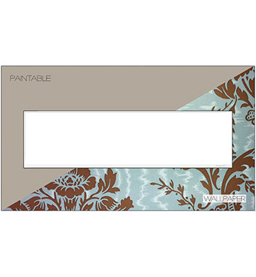 Product image for Pass & Seymour AWM4G-W4 4-Gang 2-Module Wall Plate - White