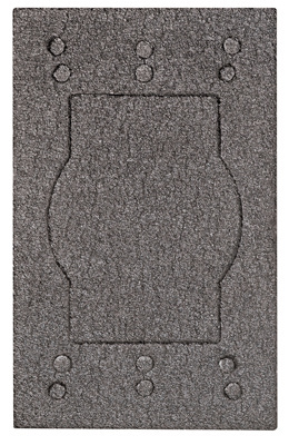 Product image for Pass & Seymour GASKET38 Weatherproof 1-Gang Multiuse Plate Gasket, Polyethylene, Black